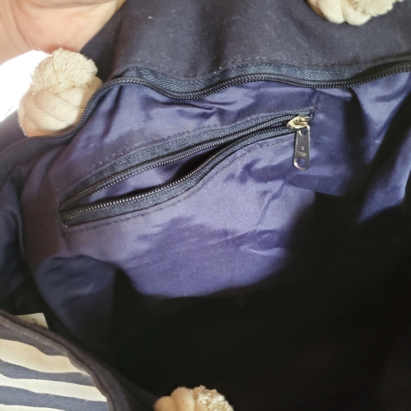 Anchor Nautical Canvas Tote - Picture 3 of 6